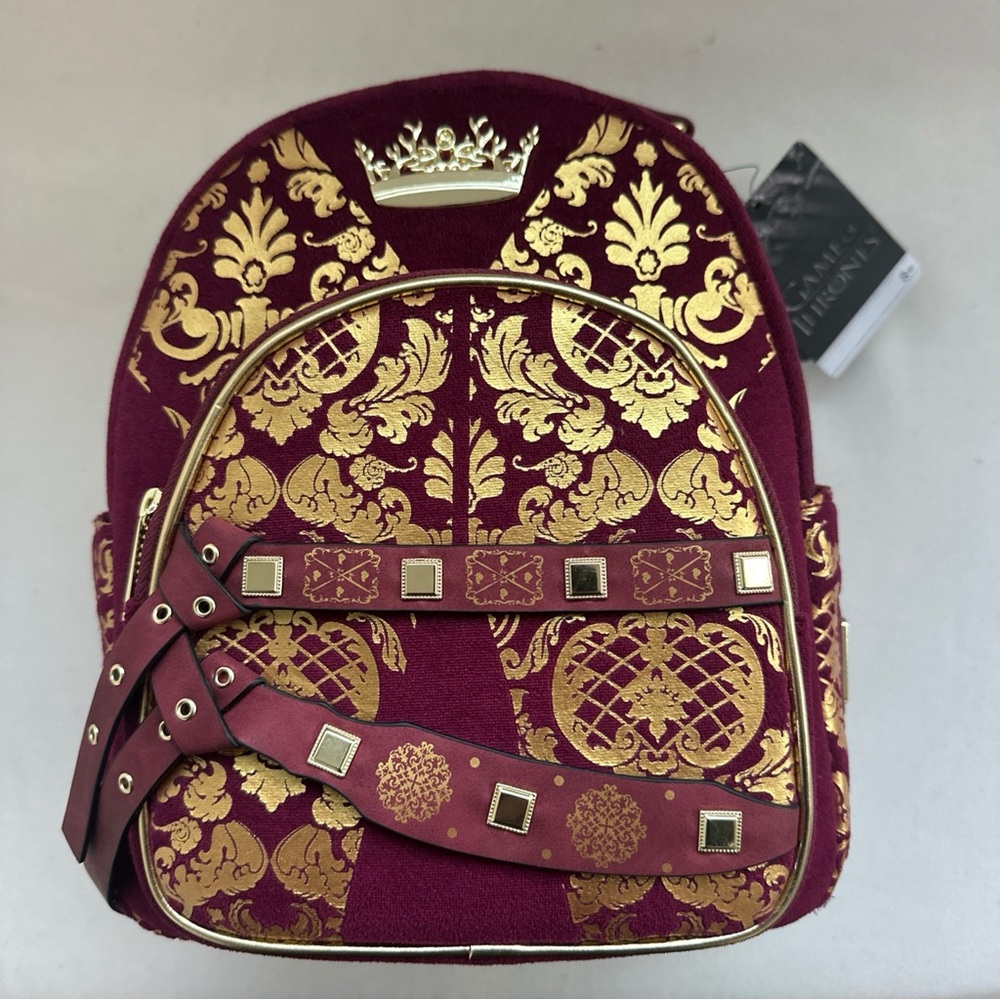 Loungefly Gold and Red Regal Backpack